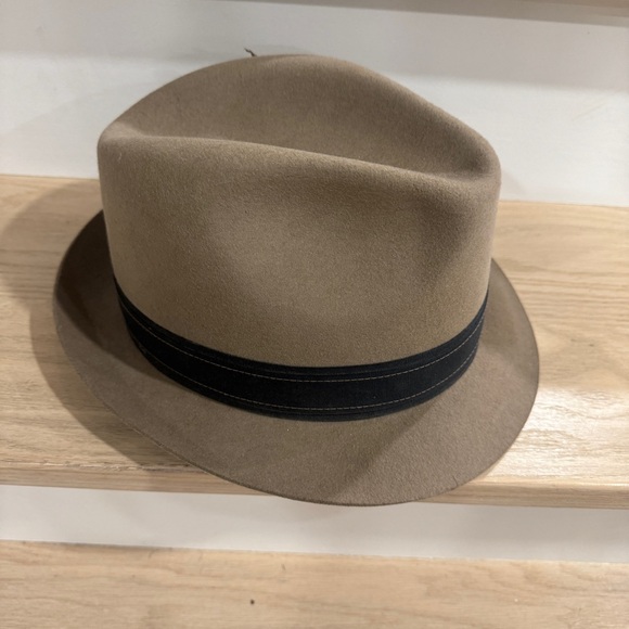 Goorin Bros Men’s XXL 100% Wool Beige Fedora hat - Picture 2 of 7